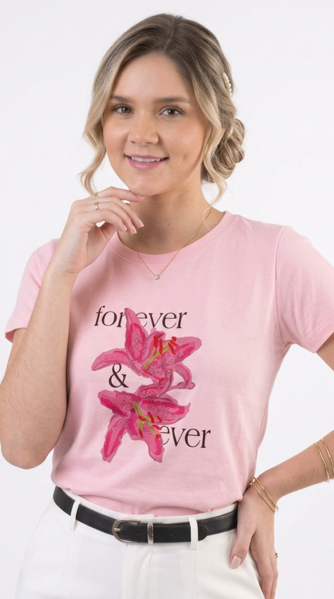 Camiseta Flor Azucena