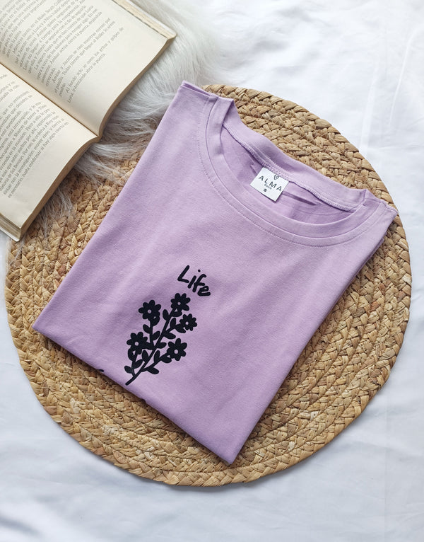 Camiseta Flores Life