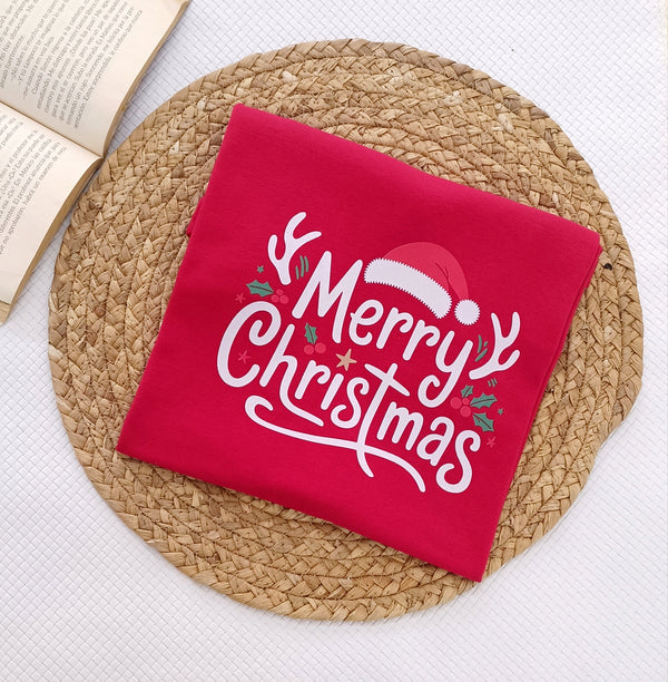 Basik Merry Christmas Red