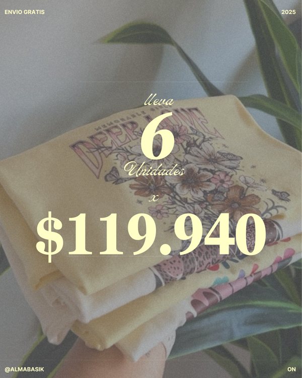 🌸¡Llevá 6 blusas por solo $119.940 😍 $19.990  c/u!