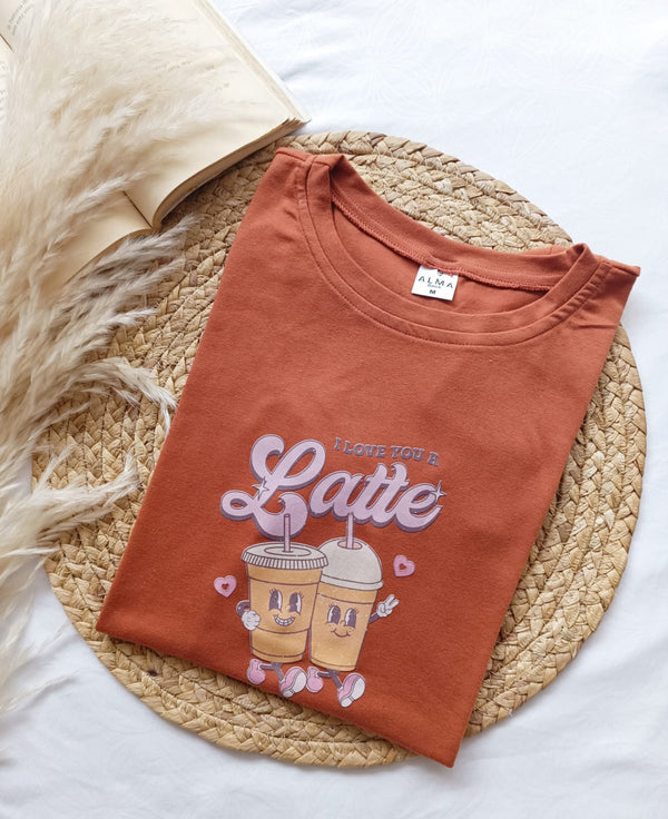 Camiseta I Love You A Latte