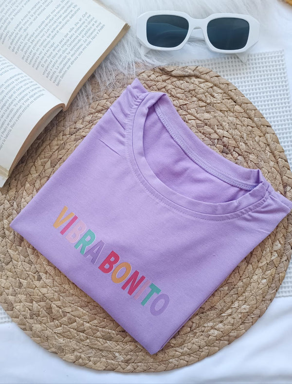 Camisa Corta Vibra Bonito (Lila)
