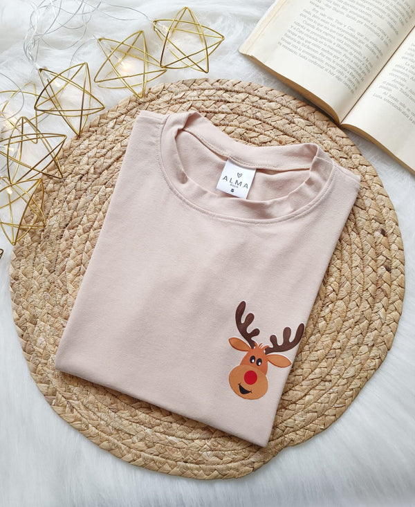 Camiseta Reno Navidad