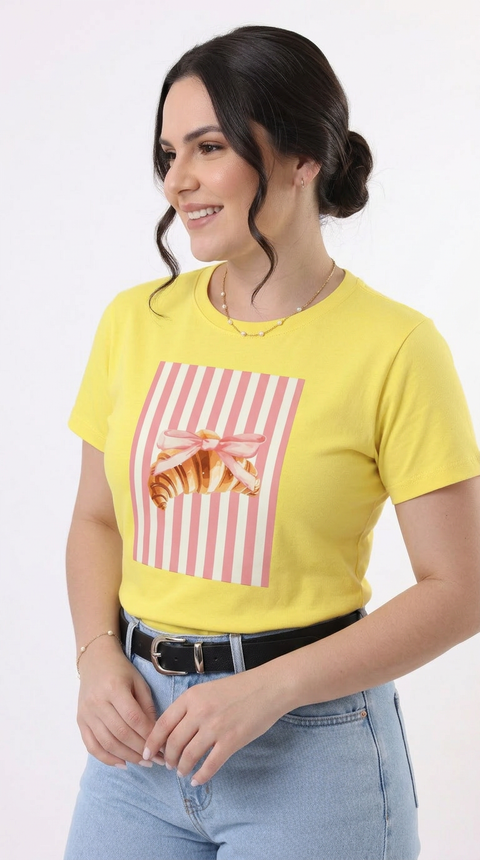 Camiseta  Croissant Coquette