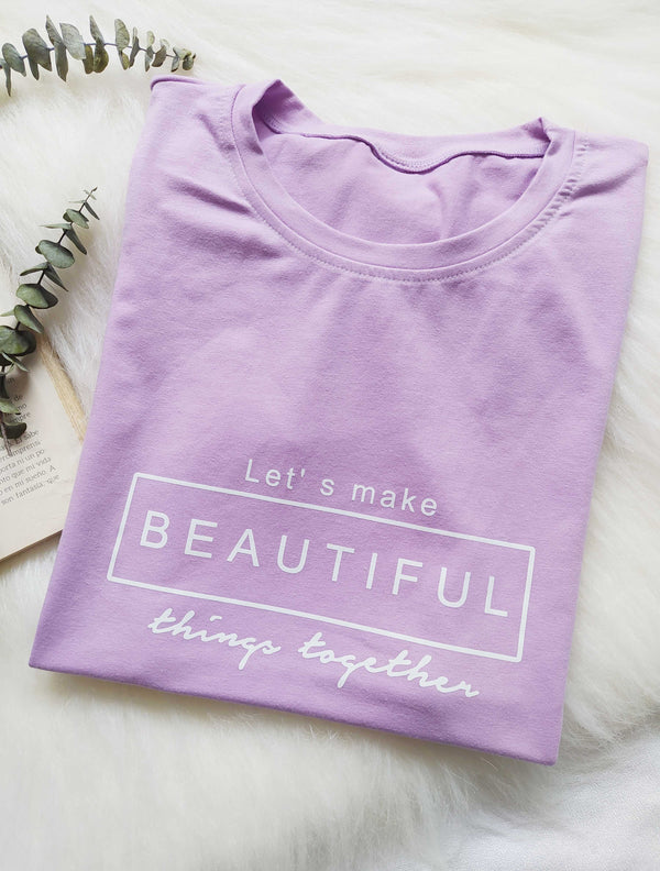 Camiseta Beautiful-Lila