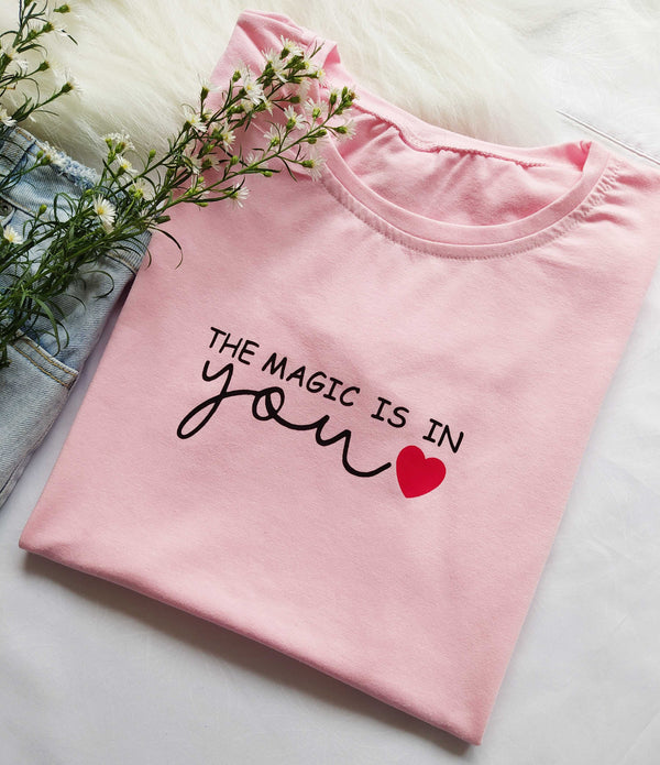 Camiseta letras nuevas-Palo de Rosa
