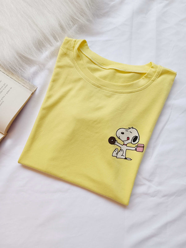 Camiseta Snoopy-Amarillo
