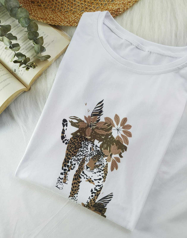Camiseta tigre nuevo S-Blanco