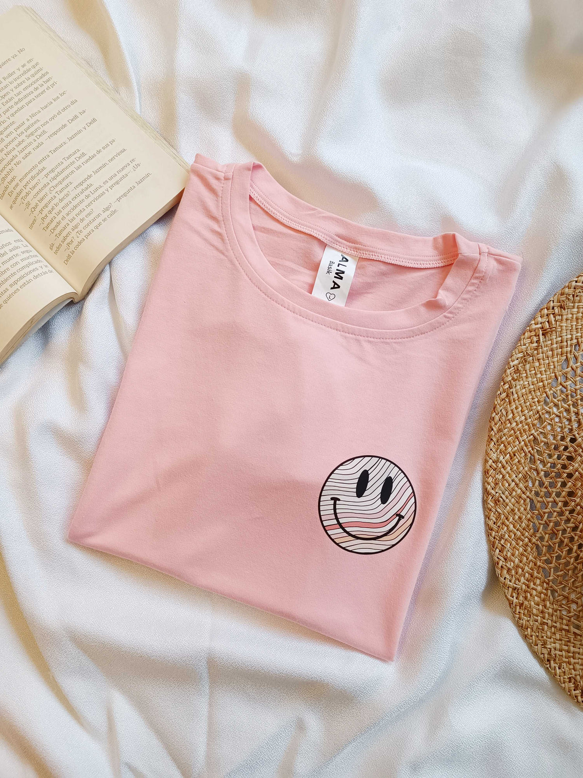 Camiseta Carita Feliz II Palo de Rosa Almabasik